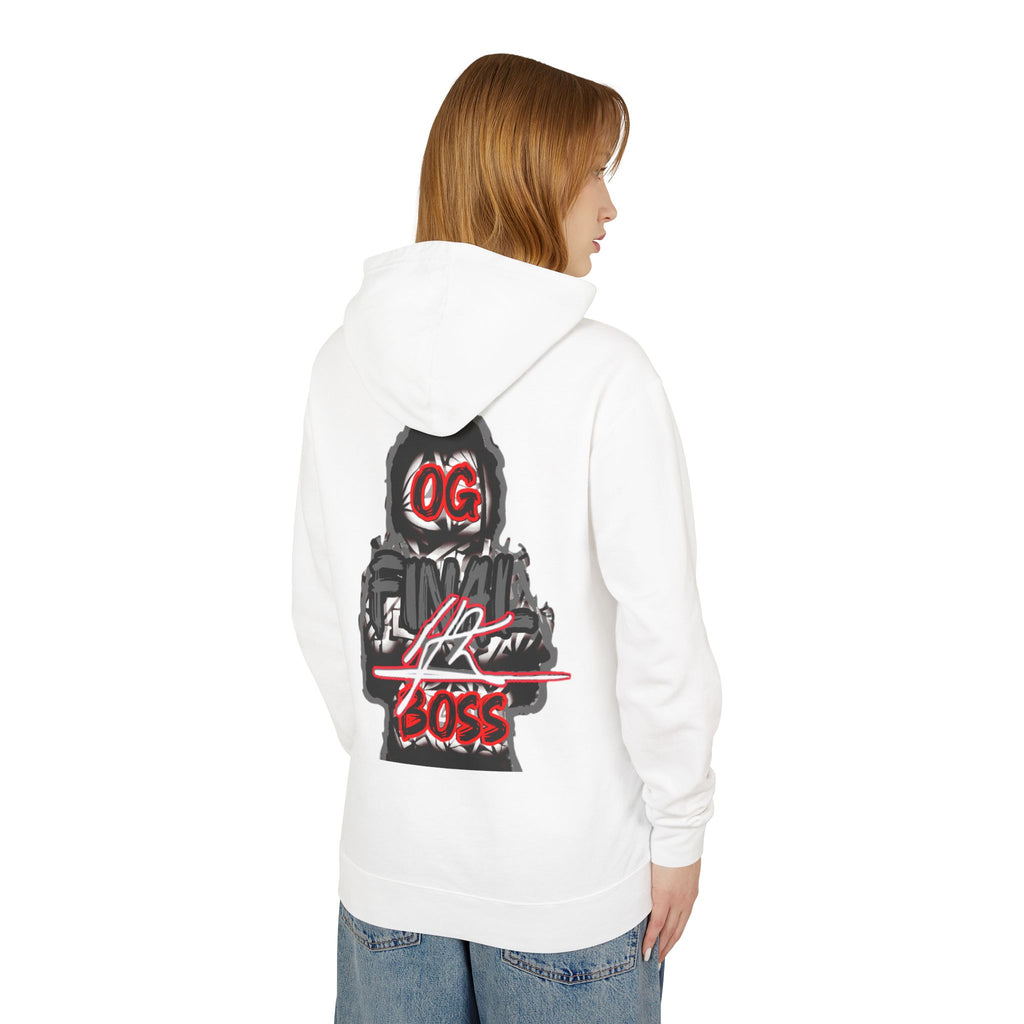 OG Final Boss Hoodie — Platinum graphic Pullover