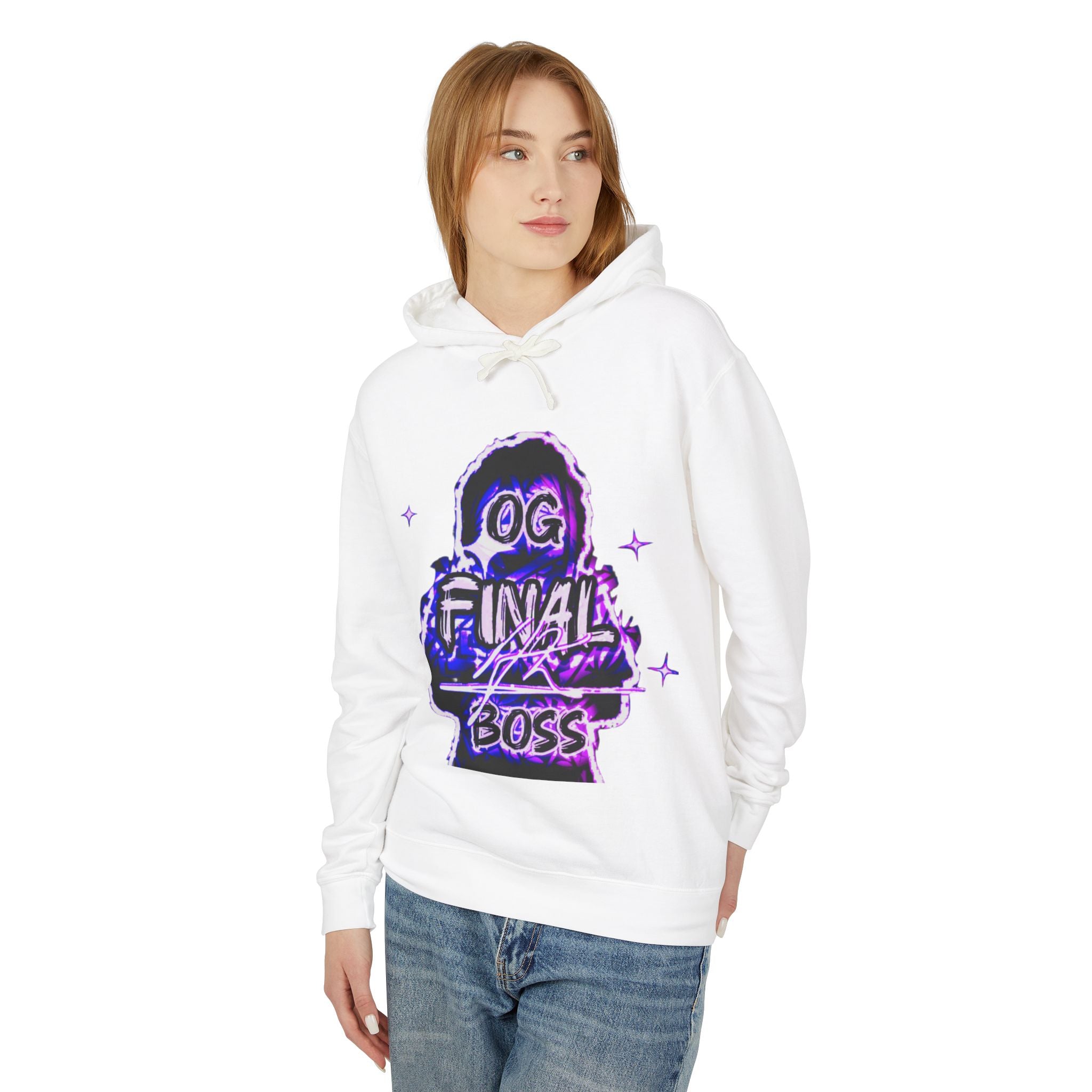 OG Final Boss Hoodie — Amethyst graphic Pullover