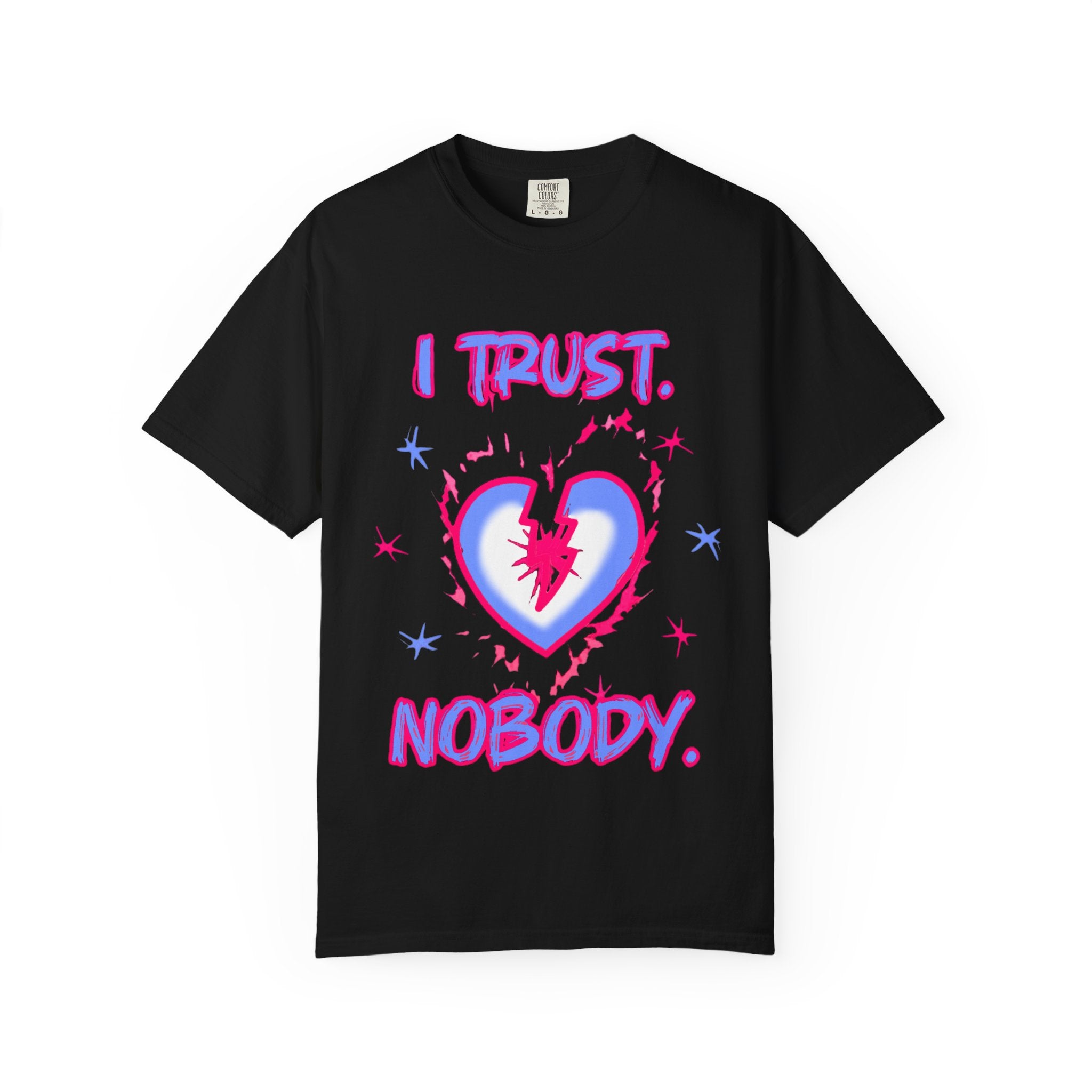 I Trust Nobody Heart Graphic T-Shirt