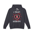 Unisex Lightweight Hooded - Broken Heart Graphic - Sweatshirt