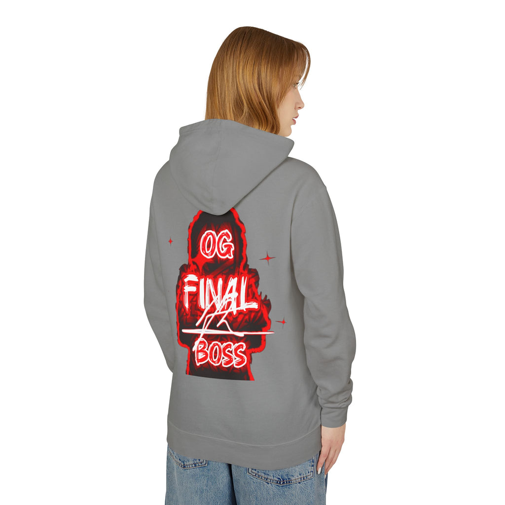 OG Final Boss Hoodie — Ruby graphic Pullover