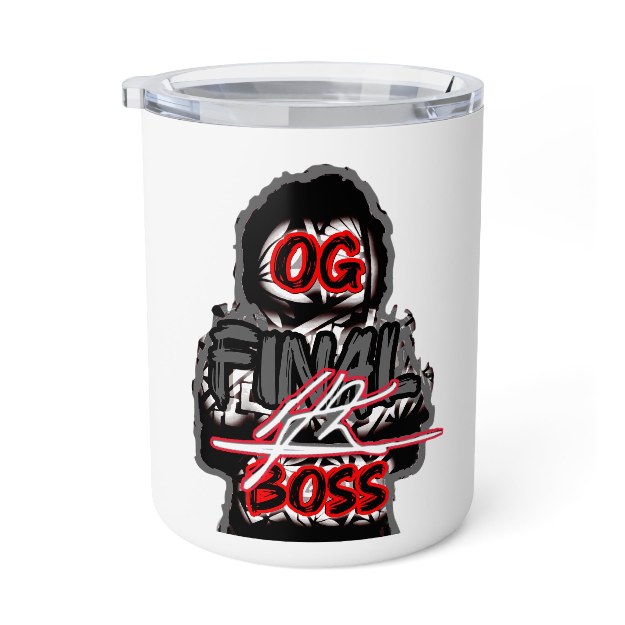 OG Final Boss Coffee Mug – 10oz - Platinum - Insulated Travel Tumbler