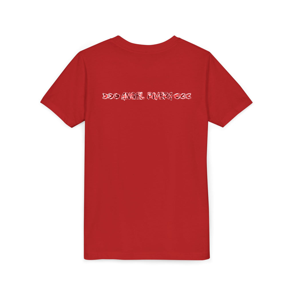 Drama King Youth Tee — Bold Red Graphic Kids T‑Shirt