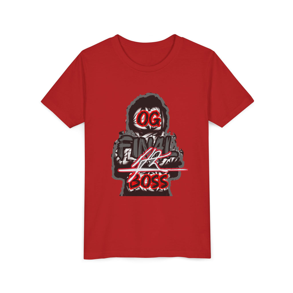 Youth Tee — "OG Final Boss" - Platinum - Graphic Shirt