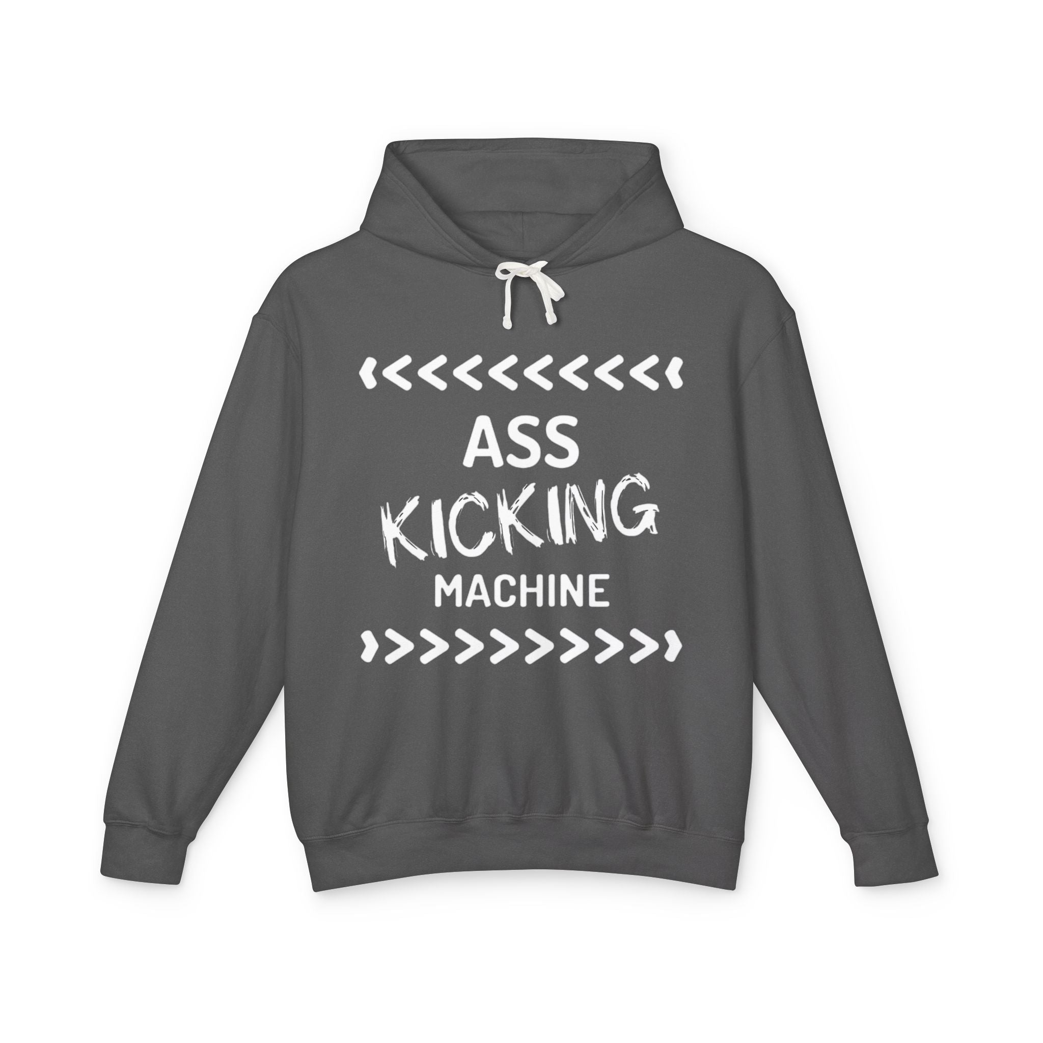 Hoodie — "Ass Kicking Machine" Lightweight Casual Pullover