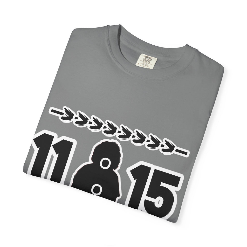 11:15 Hooded Figure Graphic T-Shirt — Minimalist Retro Streetwear