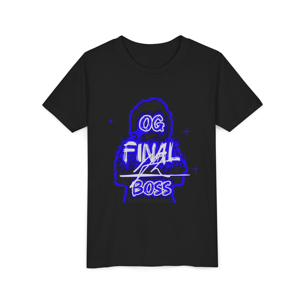 Youth Tee — "OG Final Boss" - Sapphire - Graphic Shirt