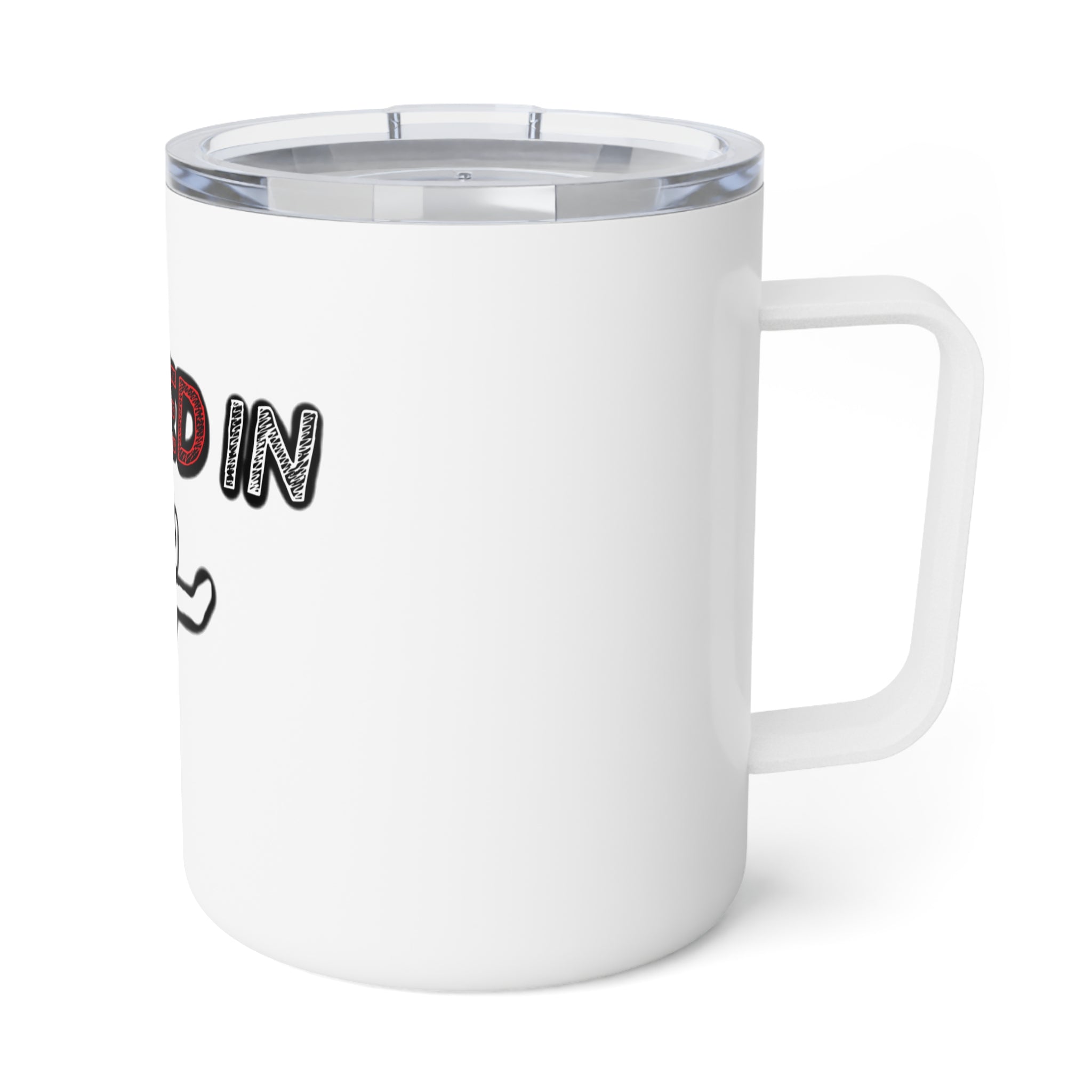 Insulated Coffee Mug - "Locked In" Motivational Design (10oz)