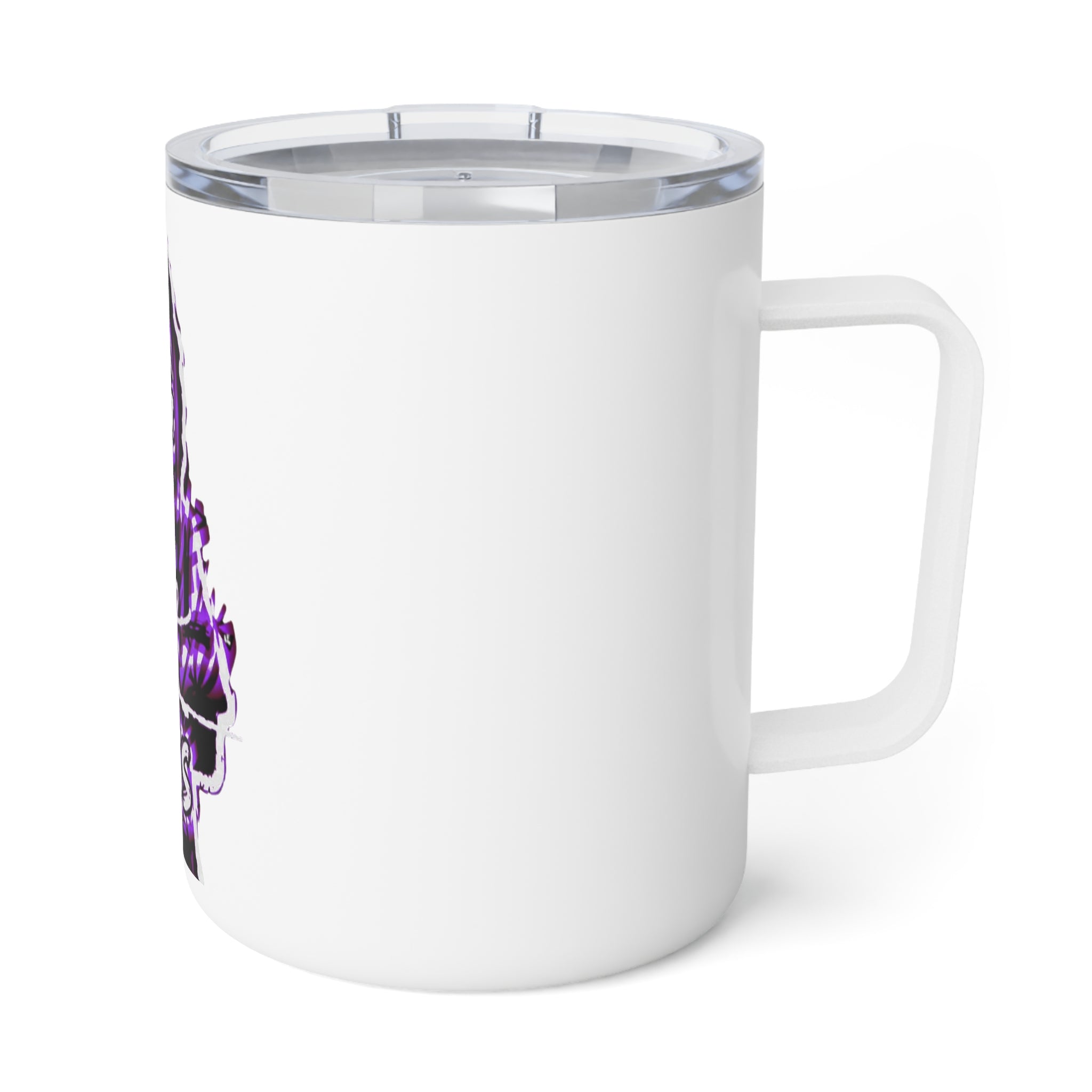 OG Final Boss Insulated Coffee Mug — 10oz Purple Hoodie Graphic Travel Mug