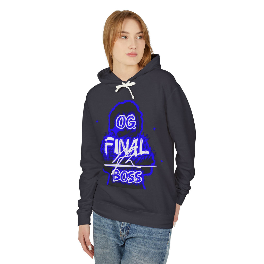 OG Final Boss Hoodie — Sapphire graphic Pullover