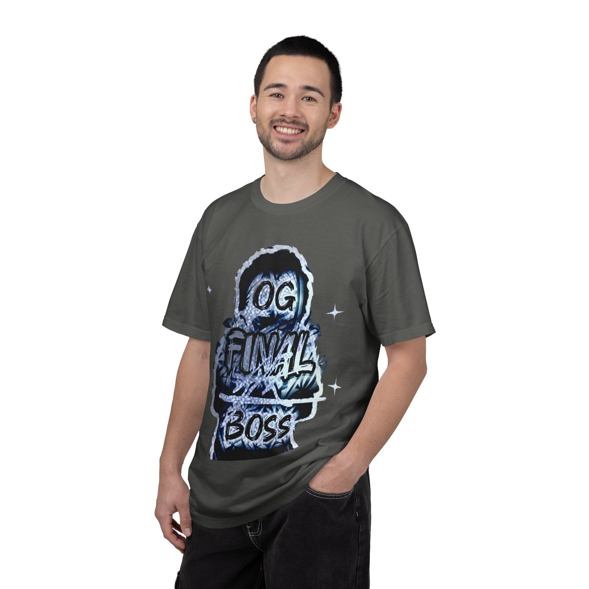 OG Final Boss T-shirt — Silver Graphic Pullover
