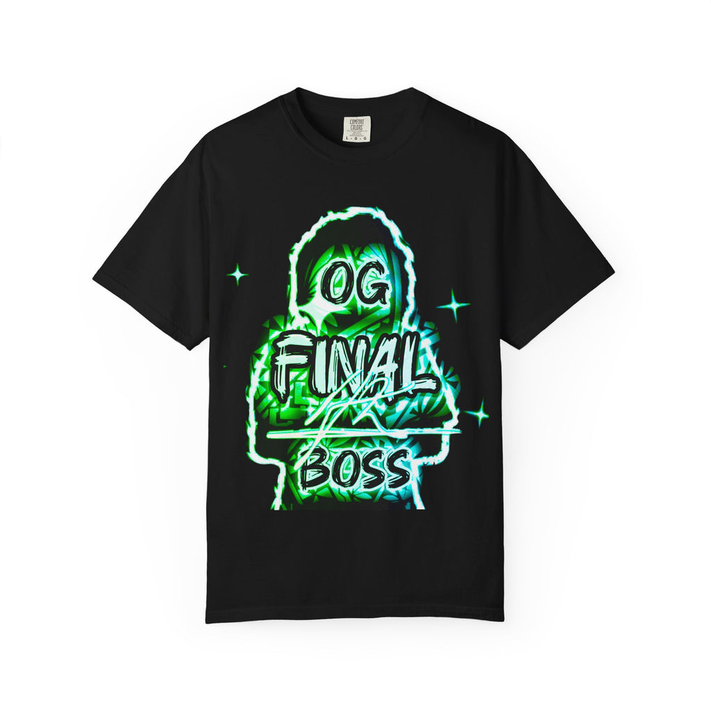 OG Final Boss T-shirt — Emerald Graphic designer