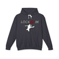 Locked In Hoodie — 'Locked In' Graphic Hooded Sweatshirt with Back Star Name Detail
