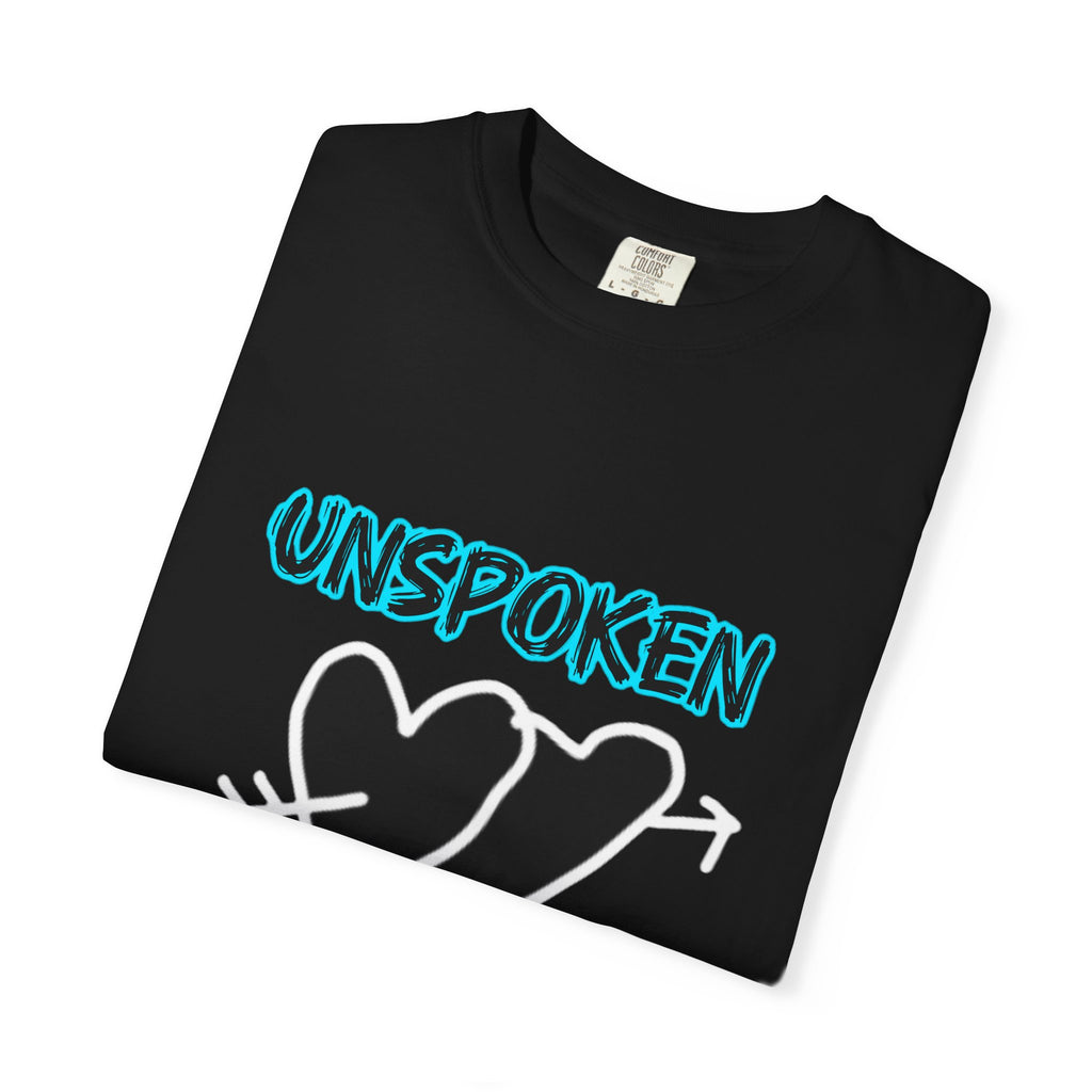 Unspoken Rizz Graphic T‑Shirt — 'Unspoken' Heart Front & 'Angel Rivera' Back