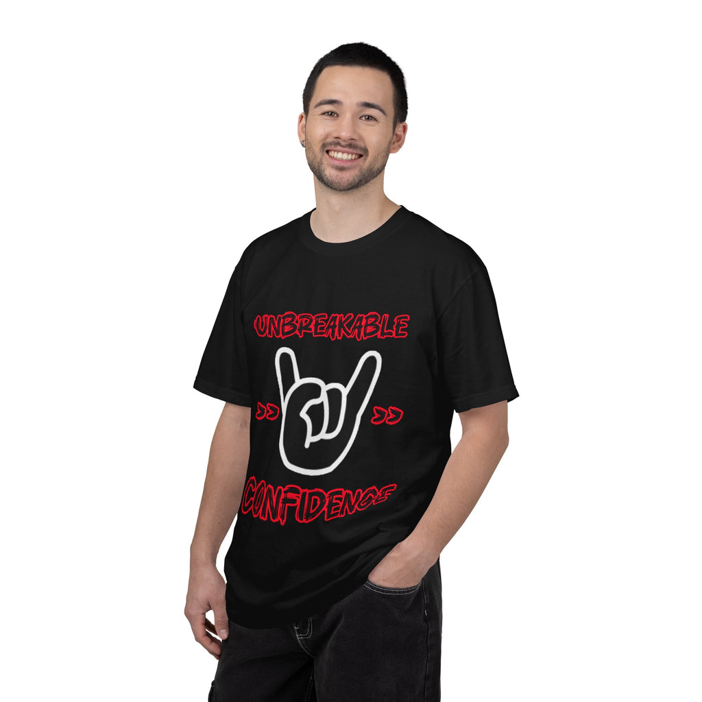 Unbreakable Confidence T-Shirt — Rock Hand Sign Graphic Tee