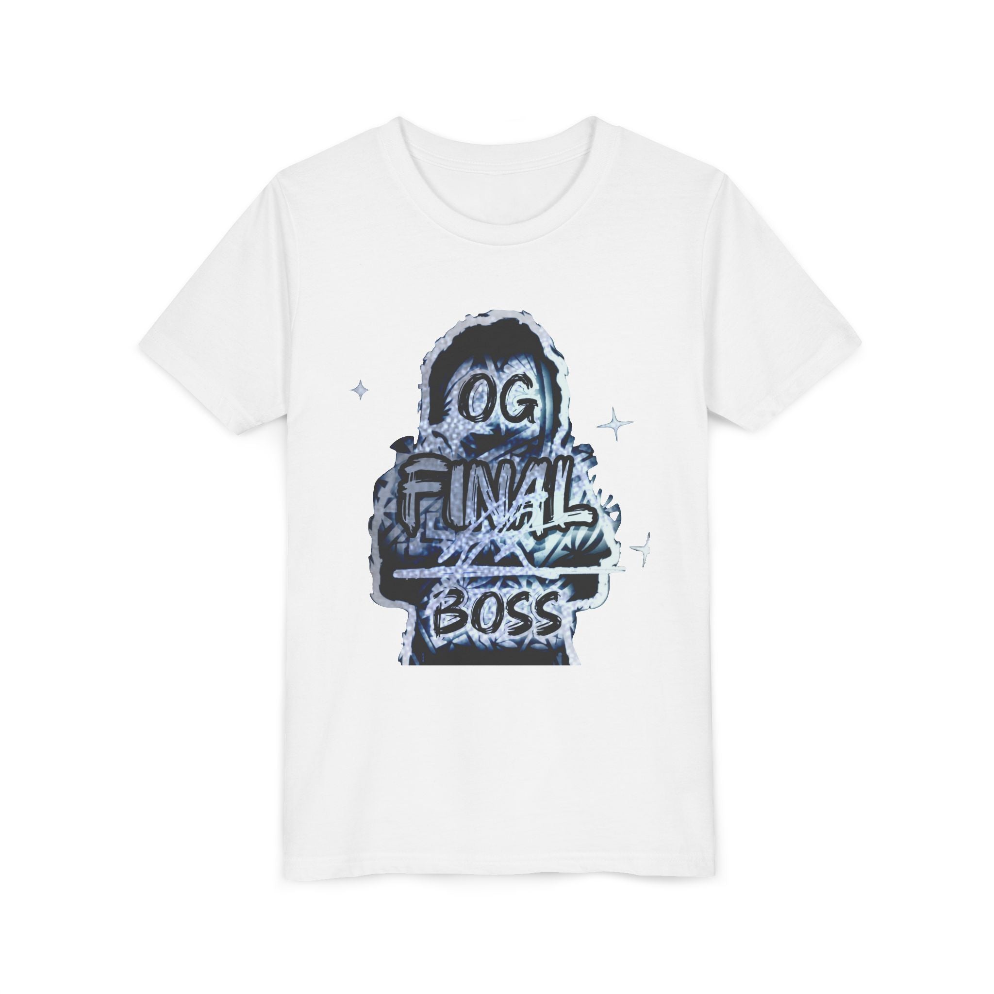 Youth Tee — "OG Final Boss" - Silver - Graphic Kids T‑Shirt