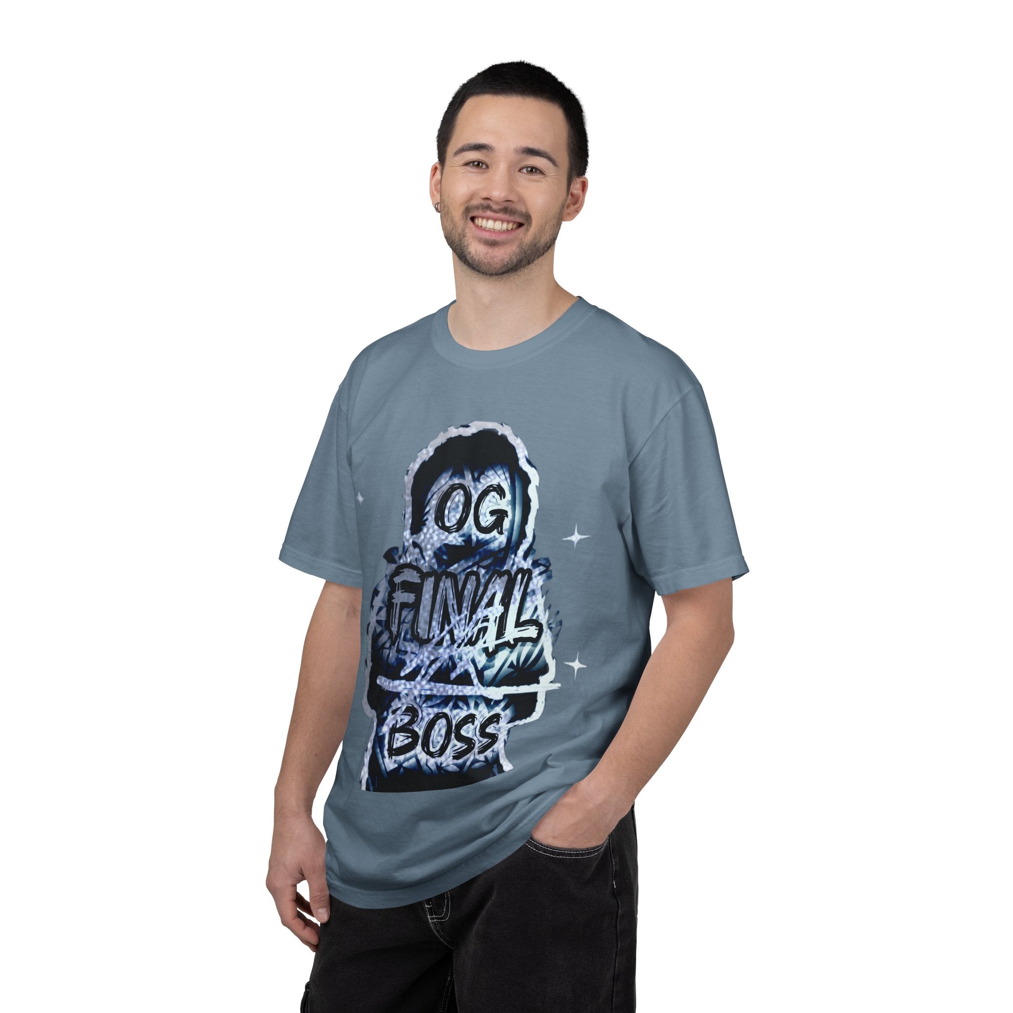 OG Final Boss T-shirt — Silver Graphic Pullover