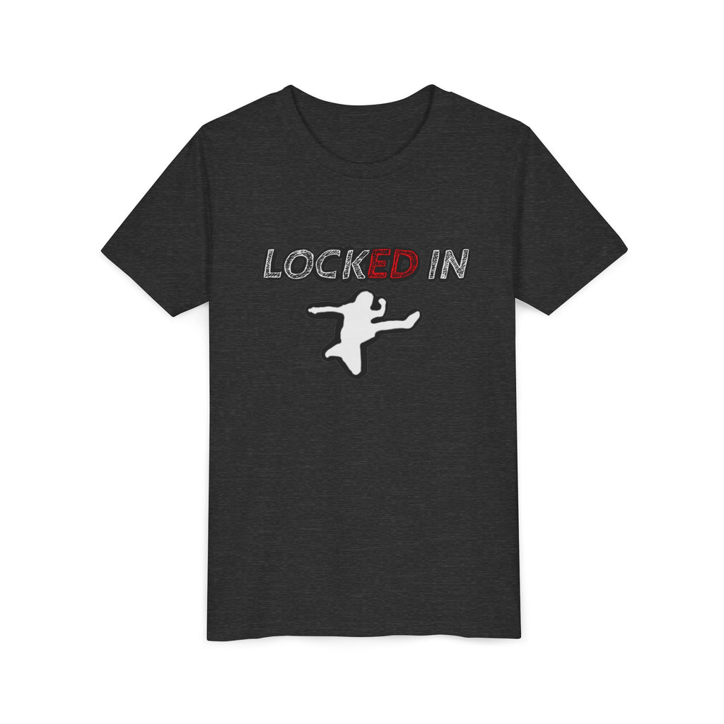 Youth Tee — "Locked In" Graphic Kids Shirt with Star Accent